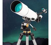 Télescope astronomique Adulte, Grand Objectif de 80 mm, télescope astronomique Adulte, télescope avec étui de Transport et trépied (Vit C)