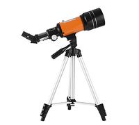 Télescope astronomique de 70 mm, Puissance 150 x h, réfracteur monoculaire avec Lunette de Recherche 5 × 24, trépied, Filtre Lunaire, lentille Barlow 3X pour l'observation des étoiles, l'observa