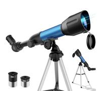 Télescope Astronomique Enfant, 360/50mm HD pour Réfracteur Portable et Débutants, Observation des Étoiles, de la Lune et du Paysage, Cadeau Éducatif, Cadeaux de Noël