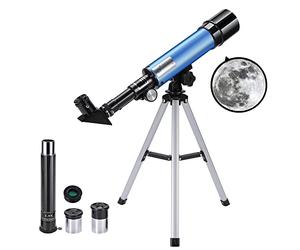 Telescope Astronomique Enfant, Uverbon Télescope pour Astronomie Télescope Zoom 90X HD Spatial Monoculaire Extérieur avec Trépied Réglable pour Les Enfants Adulte Débutant