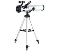 Télescope astronomique extérieur Télescope astronomique à réflecteur Performance 700-76 avec Support en Aluminium réglable monté en azimut pour Enfants débutants Warm as Ever