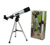 Télescope astronomique F36050m avec trépied télescope Zoom monoculaire extérieur Gris Argent