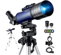 Télescope Astronomique Kit Complet Pro 400-70 Lunette HD Portable Puissant pour Enfants et Adultes Débutants avec Instruction [40]