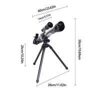Télescope astronomique monoculaire à réfraction spatiale, télescope de voyage en plein air, lunette de repérage avec trépied 20x30x40x oculaire