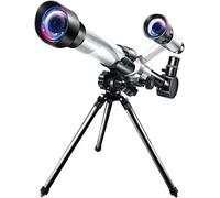 Télescope astronomique, Ouverture de 50 mm et Longueur focale de 600 mm Télescope Spatial monoculaire extérieur avec trépied et Lunette de Recherche, idéal pour Les Enfants et Les Adultes dé