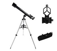 Télescope astronomique Portable, télescope réfracteur pour Enfants et débutants en Astronomie avec trépied léger, Support de téléphone et Sac de Transport, Parfait pour l'éducation et Le Cadeau d