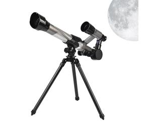 Télescope astronomique pour - Configuration réfracteur avec lentille de 50 mm, Support de trépied réglable, Lunette céleste pour débutants, équipement d'entrée de Gamme pour Observation s