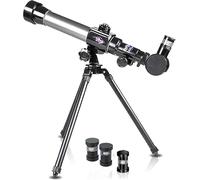 Télescope astronomique pour débutants - Comprend un trépied et des oculaires 20x, 30x, 40x - Télescope portable pour débutants cadeaux d'anniversaire