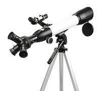 Télescope astronomique pour Enfants débutants et Adultes, télescope réfracteur d'astronomie Professionnel avec 3 oculaires rotatifs, Ouverture de 60 mm et Longueur focale de 500 mm