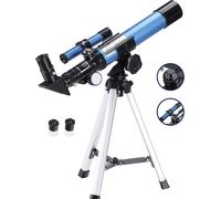 Télescope Astronomique pour Enfants Lunette Astronomique avec Trépied et Chercheur pour Débutants et Amateurs