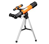 Télescope astronomique pour Enfants, Niveau d'entrée débutant 18 Fois, télescope de réfraction avec trépied Monde Haute définition monoculaire à Double Usage, Cadeau pour la journée des Enfants
