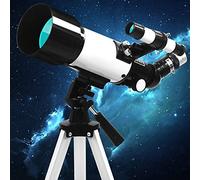 Télescope astronomique pour enfants, ouverture de 70 mm, télescope réfracteur astronomique de 400 mm, télescope spatial professionnel d'entrée de gamme pour étudiant, télescope de voyage portable