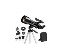 Télescope astronomique professionnel avec trépied 70x400mm hd noir Noir G