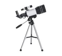 Télescope astronomique professionnel F30070 Monoculaire zoom 150 fois HD vision nocturne vue lune étoile observation des étoiles, blanc