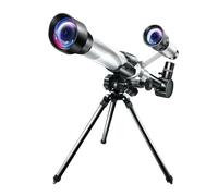 Télescope Astronomique Professionnel for l'espace, Monoculaire, Oculaire À Fort Grossissement HD, Jumelles Puissantes for L'observation des Étoiles(Silver)