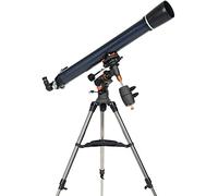 Télescope astronomique Professionnel - Monture équatoriale, télescope réfracteur Professionnel de 90 mm pour débutants, télescope de Longueur focale de 1000 mm, avec trépied réglable, Pratique pour