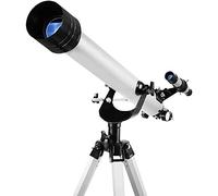 Télescope astronomique réfracteur Spatial avec trépied réglable, Jouets éducatifs, télescopes monoculaires, télescope Spatial monoculaire extérieur pour Enfants débutants, Blanc
