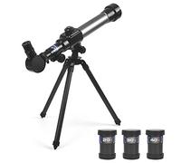 Télescope astronomique réglable pour enfants avec oculaires 20 x 30 x 40 x et trépied pour enfants débutants