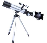 Télescope astronomique, télescope réfracteur à Ouverture de 50 mm, télescope monoculaire à lentille HD 60X avec trépied et Lunette de Recherche pour Les débutants