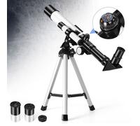 Télescope astronomique, télescope réfracteur portable 40 mm, adapté aux enfants et aux débutants, avec trépied