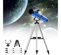Télescope astronomique, télescope réfracteur professionnel 700/114 mm Zoom 875X HD télescope spatial monoculaire extérieur avec trépied réglable + lunette de recherche + 3 oculaires + filtre lunaire +