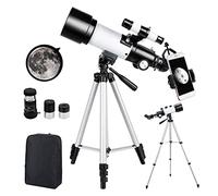 Télescope Astronomique Zoom HD 400/70 mm Plage de Grossissement Elevé avec Trépied, Portable, Équipé d'un Sac à Dos et d'un Adaptateur Smartphone pour Adultes, Enfants et Débutants - Ranipobo