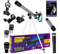 télescope astrophotographie levenhuk blitz 50 base avec zoom, oculaires et accessoires