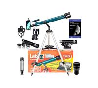 télescope astrophotographie levenhuk labzz tk60 avec zoom, oculaires et accessoires