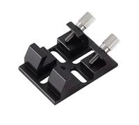 Télescope Base de viseur de télescope à Fond Plat, Guide métallique, Plaque d'adaptation de Lunette, Accessoires de Montage sur Rail, Accessoire d'astronomie(Nero)