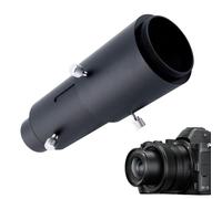 Telescope Camera Adapter, Adjustable 1.25 inch Variable Projection Tube, M42x0.75 Thread, SLR, DSLR Detachable Adapter, Black, Astrophotography Accessory