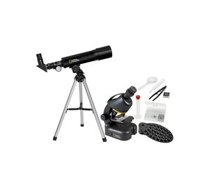 Télescope compact + microscope et suppor