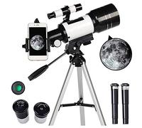 Télescope d'astronomie pour Enfants Adultes débutants, télescope réfracteur astronomique, télescope de Voyage Cadeaux P13I, télescope à Ouverture 150 x 70 mm avec trépied