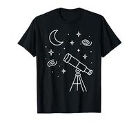 Télescope d'astronomie Spatiale Lune étoiles Univers T-Shirt