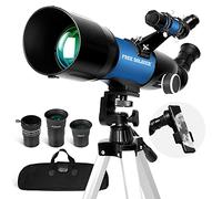Télescope d'astronomie - Télescope pour Enfants, Adultes et débutants 400 x 70 mm avec Adaptateur FMC Optique Smartphone, trépied, pour Enfants