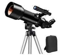 Télescope de Noël pour Enfants et débutants en Astronomie, télescope réfracteur astronomique avec Sac à Dos, Calibre 50-100 mm, Excellent Cadeau d'astronomie pour Les Enfants Good