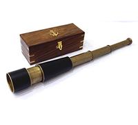 Télescope de pirate en laiton antique réplique de pirate de la marine royale - 45,7 cm de long