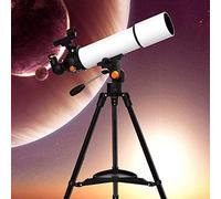 Télescope de voyage portable, calibre 80 mm, longueur focale 500 mm, télescopes pour débutants et enfants, meilleur cadeau de Noël et d'anniversaire pour les enfants WOWCSXWC