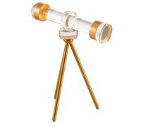 Télescope D'observation Décoratif en Métal et Verre, Or, Moderne | Objet de Table au Style Minimaliste, Décoration Salon ou Réunion, Idée Présent Symbolique, Touche Artistique