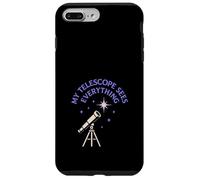 Télescope d'observation des étoiles de Banlieue Astronomie Nerd Nuit étoilée Coque pour iPhone 7 Plus/8 Plus