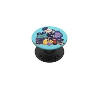 Télescope d'observation des étoiles Kawaii Astronomie Famille Art PopSockets PopGrip Adhésif