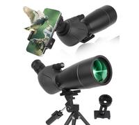 Télescope d'observation, ultra HD 25-75 x 70, double mise au point, lentille FMC - Prisme BAK4 avec étui de transport - Trépied pour tir sur cible, chasse, observation des oiseaux, paysage sauvage