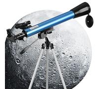 Télescope Enfant Astronomie Débutant - Kit Téléscope Astronomique 50mm avec Chercheur à Point Rouge, Trépied Rétractable, Adaptateur Téléphonique, pour Observer la Lune/Etoiles, Cadeau 8-12 Ans