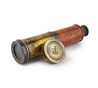Télescope Fait à la Main | Demi-Cuir sculpté | 50,8 cm | Réplique Fonctionnelle Vintage en Laiton | Super7One