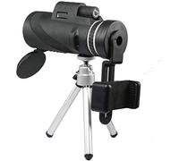 Télescope H Power Telescope, Jumelles Portables puissantes monoculaires 40 x 60 HD avec Support pour Smartphone et trépied pour Le Camping, Vision Nocturne Uniquement monoculaire (trépied à resso