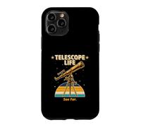Télescope Life See Far Retro Astronomy Stargazer Coque pour iPhone 11 Pro