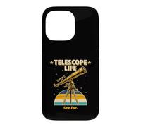 Télescope Life See Far Retro Astronomy Stargazer Coque pour iPhone 13 Pro