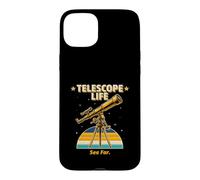 Télescope Life See Far Retro Astronomy Stargazer Coque pour iPhone 15 Plus