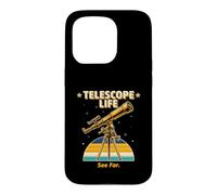 Télescope Life See Far Retro Astronomy Stargazer Coque pour iPhone 15 Pro