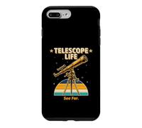 Télescope Life See Far Retro Astronomy Stargazer Coque pour iPhone 7 Plus/8 Plus