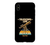 Télescope Life See Far Retro Astronomy Stargazer Coque pour iPhone XS Max